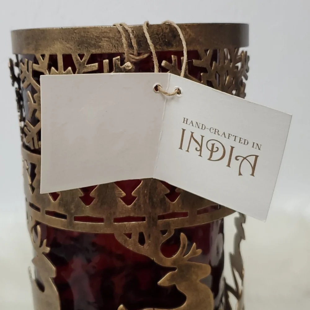 Christmas RF home fashion decor metal glass